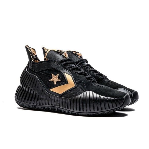 Converse All Star BB Prototype CX Mid Black Gold Mens Basketball A02515C - Picture 2 of 15